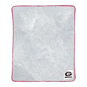 Sherpa College Throw Blanket 60" x 50" (Georgia Bulldogs) - Picture 1 of 6