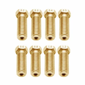 5 Stück Volcano Messingdüse - 1,75 Filament - 0,3/0,4/0,6/0,8/1,0/1,2 - Bild 1 von 1