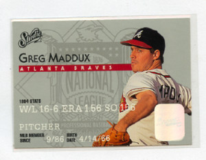 1995 STUDIO # 6  GREG MADDUX , ATLANTA BRAVES