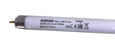 5-Pack HE 21W/840 Osram 21W Lumilux Cool White T5 (34in) 849mm Fluorescent lamp - Image 1 of 4
