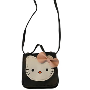 Hello Kitty Mini Purse Crossbody Bag for Little Girls Gift 4.5 x 4 Black NEW - Picture 1 of 5
