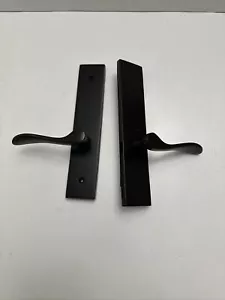 Emtek 111B5LULHUS10B Multi Point C1 Dummy Pair Modern Style LH Lever 2”x10” ORB - Picture 1 of 9