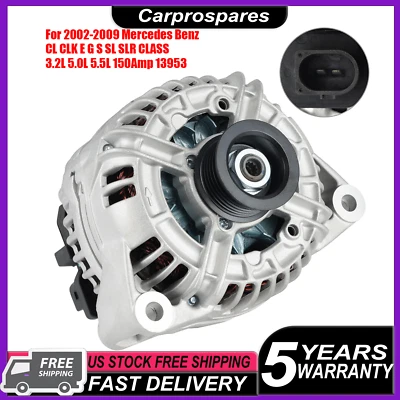 Alternator Fits 2002-2009 Mercedes-Benz G55 500 E320 430 500 S430 500 SLR 13953N - Изображение 1 из 4