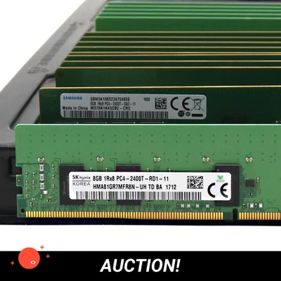 8x Micron 8GB 1Rx8 PC4-2400T HMA81GR7MFR8N-UH DDR4 2400Mhz ECC RAM - Bild 1 von 3