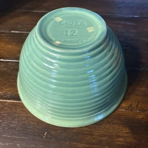 vintage Bauer Hunter Green Mixing Bowl - Picture 1 of 5