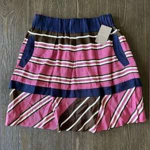 Anthropology Maeve NWT Size 8 Ellery Blue Motif Mini Skirt! - Picture 1 of 9