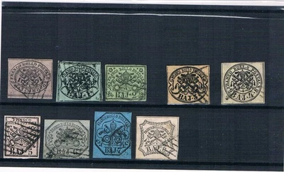 ITALY 1852 PONTIFICIO papal state small collection VERY FINE USED  (#114) - Image 1 of 2