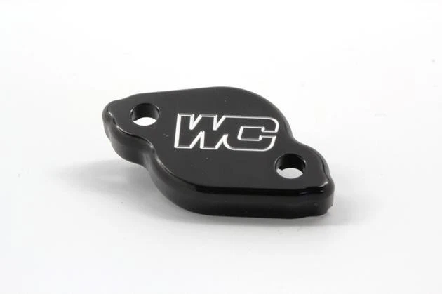 Works Connection Rear Brake Master Cylinder Cover Black #21-715 for Yamaha - Image 1 of 1