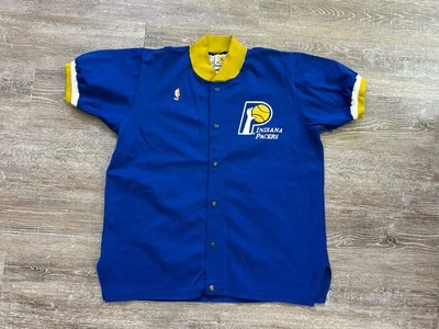Player Worn Sand Knit MacGregor Indiana Pacers Warmup Randy Wittman #14 1988 - Image 1 of 4