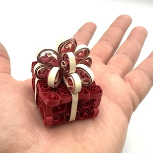 Süßes Weihnachtsgeschenk, Weihnachtsquilling Ornamente Vintage Deko Geschenk - Bild 1 von 5