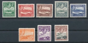ANTIGUA (1935-43) GEORGE VI ISSUES #84-91; ALL MH & SOUND ASFB - Picture 1 of 2