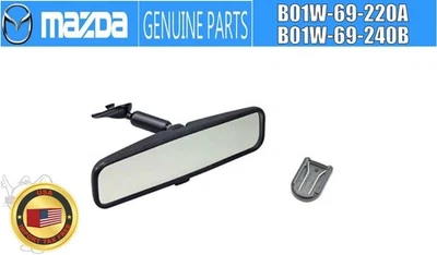 MAZDA Genuine RX-7 RX7 FD3S Interior Room Rear View Mirror & Base Set OEM JDM - Image 1 of 4