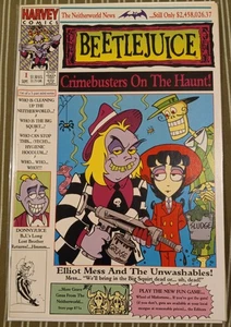 Beetlejuice Crimebusters On The Haunt #1 Direct Cover Variant F/VF 1992 - Picture 1 of 2