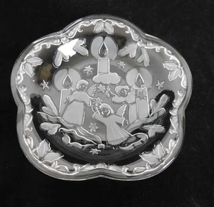 Mikasa Holiday Lights Sternform Glas Weihnachtsschale Engel Kerzen Sterne - Bild 1 von 3