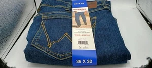Wrangler 36x32 NEU Herren Dunkelblau Stretch Jeans Regular Fit - Bild 1 von 7