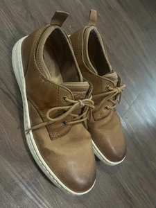 Born Men’s Marcus Leather Lace Up Sneakers Shoes Size 9.5 Brown Leather - Picture 1 of 5
