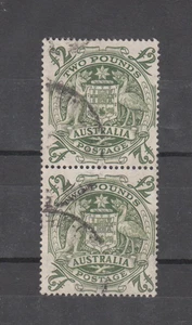 Australian  Stamps. Pre Decimal.Pair.£2 Coat of Arms.Used. - Bild 1 von 1