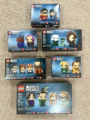NEW Lot of 6 Lego Brickheadz Harry Potter 40495 40496 40560 40616 40617 40618 - Image 1 of 4