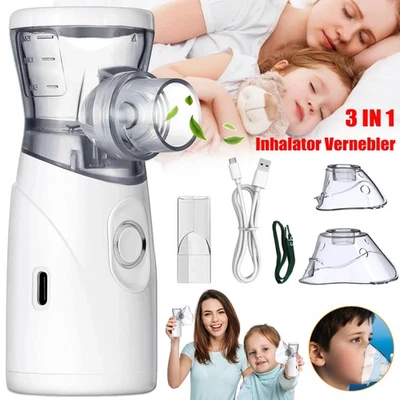Inhalator Vernebler Inhalationsgerät Inhaliergerät für Kinder und Erwachsene DE - Bild 1 von 4