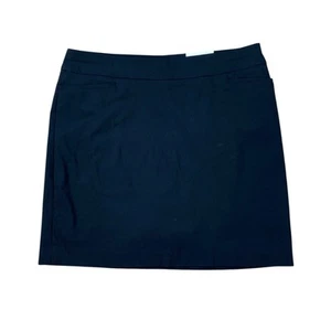 NWT Chicos So Slimming Bridgette Skort Size 2 (US 12) Black Pull On Stretch - Picture 1 of 4