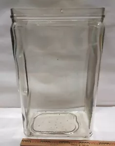 Vintage G.13 Clear Glass Battery Jar USA Made Large 12"x 7½" x 6½ - Picture 1 of 13
