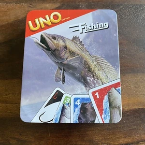 Uno Fishing Card Game Tin 2012 - Picture 1 of 3