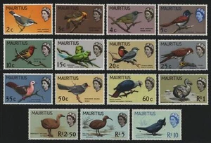 Mauricio 1965 - Mi-Nr. 268-282 ** - MNH - Pájaros / Pájaros (I) - Imagen 1 de 2