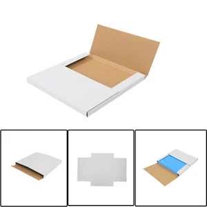 100 pezzi scatole postali spedizione record 12,5" x 12,5" x 1/2" e 1" album scatola carta - Foto 1 di 11