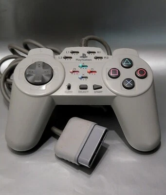 PS1 One Controller Licensed ASCII Sony PSX Playstation Turbo Fire Slow Motion - Image 1 of 4