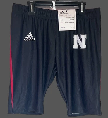 🌽Pantalones Cortos Adidas Nebraska Cornhuskers negros para hombre NCAA varias tallas nuevos con etiquetas Foto 1 de 4