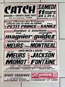 Affiche original Catch Complexe René Ty’s Reims Mars 1989 Le Petit Prince