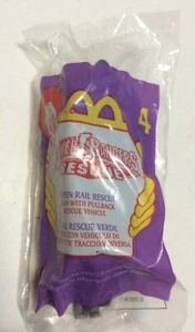 2000 Power Rangers Rescue McDonald's Happy Meal Toy Green Rail Rescue Train New! - Picture 1 of 3