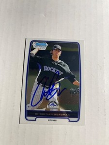 Colorado Rockies CHRISTIAN BERGMAN Signed Card