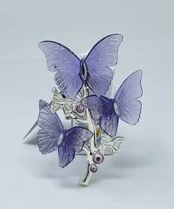 Bath & Body Works Wallflowers Plug-In Diffuser Purple Butterflies Night Light - Picture 1 of 5