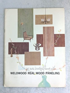 MCM WELDWOOD Real Wood PANELING CATALOG home decor improvement plans 1950's - Picture 1 of 7