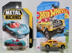 Hot Wheels / Zurn Metal Machines (Gasser & Smash Zing)  Lot of 2    NIP - Picture 1 of 4