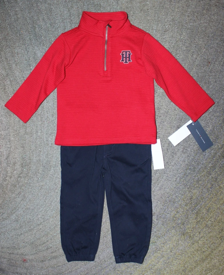 Tommy Hilfiger Baby Boys 2 Piece Outfit (Top & Pants) - Size 18 Months - NWT - Image 1 of 4