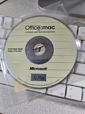 MICROSOFT OFFICE MAC 2004 HOME & STUDENT AND TEACHER EDITION WITH KEYS - Image 1 of 2