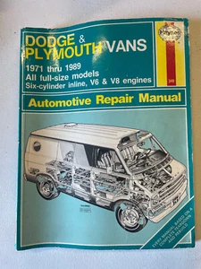Dodge and Plymouth Vans Haynes Servic Manual 1971 to 1989 - Picture 1 of 5