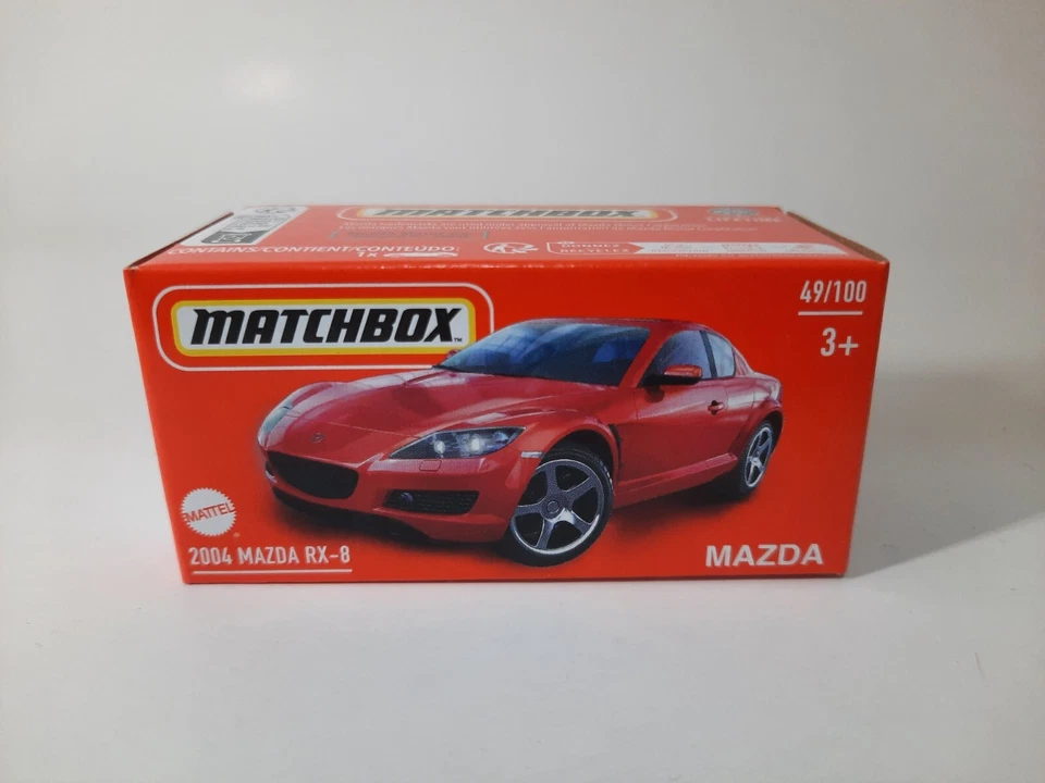 Matchbox 2024 Mattel 2004 Mazda RX-8 49/100 Box Modellino 1/64 - Immagine 1 di 1