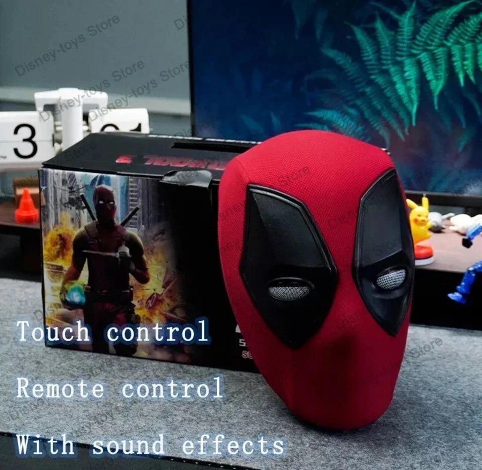 Dead-Pool Mask Light Up Eyes Remote Control Eyes Helmet Masks Props Gift - Image 1 of 4