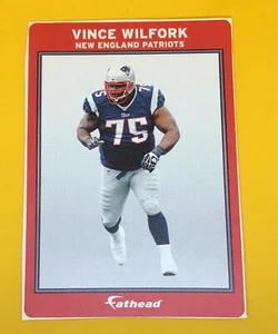 Vince Wilfork Patriots NFL FATHEAD kleines Werbepanel Poster 6"" x 4"" Grafikwand - Bild 1 von 4
