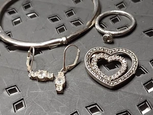 Super tolles Schmuck Konvolut Sterlingsilber mit Diamanten DZ30 - Bild 1 von 7