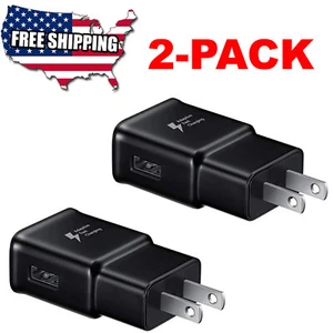 Adaptive Fast Charging Wall Plug Charger For Samsung iPhone Galaxy S10 Note 8 - Picture 1 of 2