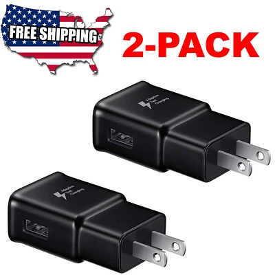 Adaptive Fast Charging Wall Plug Charger For Samsung iPhone Galaxy S10 Note 8 - Image 1 of 2