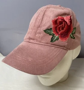 D&Y Floral Embroidery Baseball Cap Womens OS Pink Adjustable Cottagecore - Picture 1 of 9