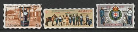 Jamaica 1967 Constabulary Force set SG 264-266 Mnh Cover