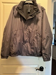 IZOD PerformX Gray Windbreaker Winter Zip Coat Jacket Size XXL - Picture 1 of 9