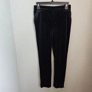 Banana Republic Black Velvet Hayden Pant Size 0 - Picture 1 of 6