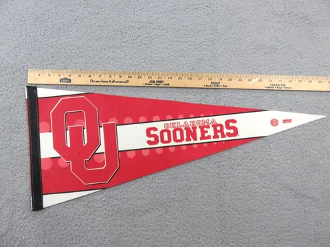 Oklahoma Sooners NCAA Pennant Felt Wincraft USA College  12"x30" Cover